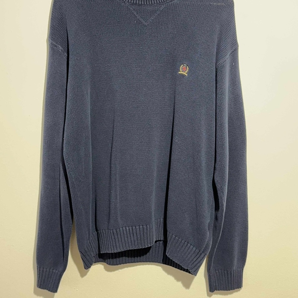 Tommy Hilfiger Men's Navy V-Neck Sweater
